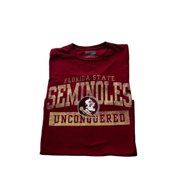 FSU FLORIDA STATE UNIVERSITY SEMINOLES UNCONQUERED T Shirt size M - Picture 5 of 7
